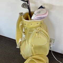 【中古品】女性用 ゴルフクラブ キャディバッグ セット j11-16