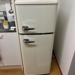 【ネット決済】レトロ冷蔵庫(114ℓ)