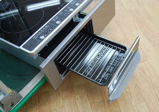 HITACHI 3口 IH クッキングヒーター HT-K6S 単相200V ビルドイン 水