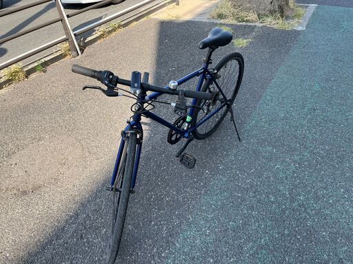 【リサイクルショップどりーむ天保山店】●449●　自転車　クロスバイク　28インチ　6段変速ギア付き　ライト付き　ブルー　W.stage 　15049SA リサイクルショップどりーむ天保山店】○449○ 自転車 クロスバイク 28