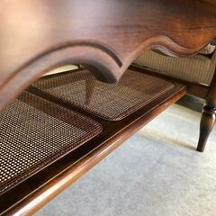 ⑦【鹿児島市リサイクルショップスターズ吉野店】【中古】カリモク テーブル ローテーブル リビングテーブル  センターテーブル アンティーク 