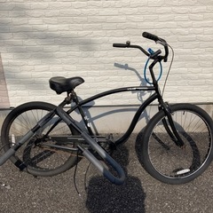 ビーチクルザー　schwinn 26型　クルザー　ブラック　サーフキャリア付き