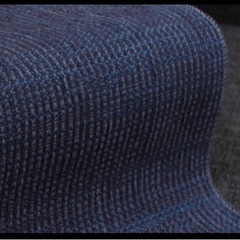 3人掛けソファー　ネイビー　美品　ハイバック