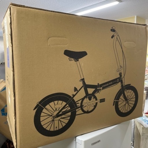 【 8日 受け渡し予定あり】SoftBank ソフトバンク お父さん 自転車 黒 ミニベロ 折り畳み 新品