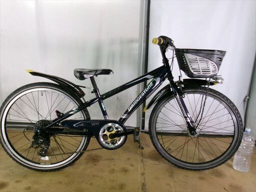 C328★9000円★整備済み 中古子供自転車 【ブリヂストン　24インチ 　青】 C328☆9000円☆整備済み 中古子供自転車 【ブリヂストン 24インチ 青