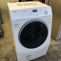 動作保証あり】SHARP 2018年 ES-H10C-WL 洗濯10kg/乾燥6kg