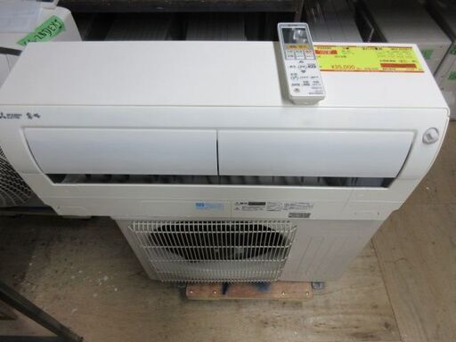 K03593　三菱　 中古エアコン　主に10畳用　冷房能力　2.8KW ／ 暖房能力3.6KW