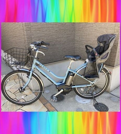 バッテリーほぼ新品！8.9Ahブリヂストン　ハイディー HYDEE.B　子供乗せ　電動自転車 　電動アシスト自転車  11049