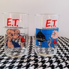 非売品　昭和レトロ　E.T グラス　コップ　2個セット