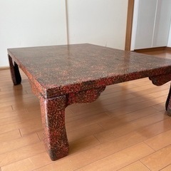 【ネット決済】【値下げしました】津軽塗りのテーブル　伝統工芸品　...