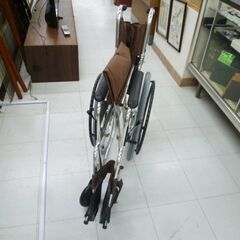 マキライフテック 車いす 自走式 KB-5BR 折りたたみ ブラウン 車イス