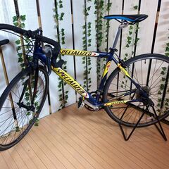 取引終了】パンサー ロードバイク 黒×黄色 500mm (L)