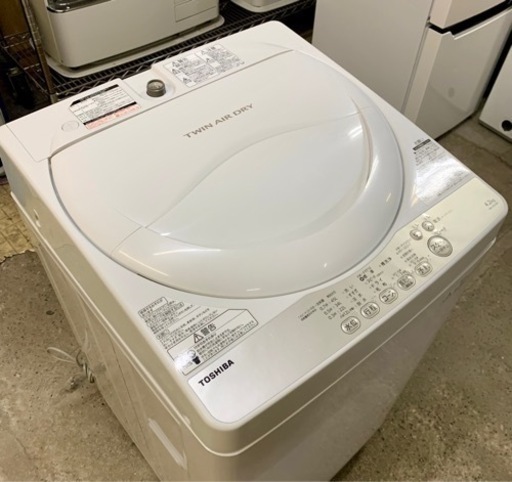 札幌市内配送無料 16年製 TOSHIBA 東芝 全自動洗濯機 4.2kg AW-4S3