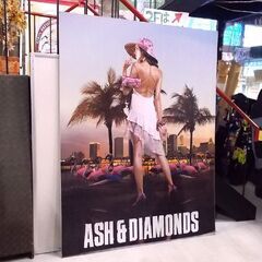 ASH＆DIAMONDS 大型 広告 パネル 幅150×高さ20...