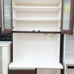 ニトリ キッチンボード 横幅80㎝×奥行42cm×高さ205cm□ 2枚ガラス扉 
