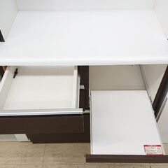 ニトリ キッチンボード 横幅80㎝×奥行42cm×高さ205cm□ 2枚ガラス扉 