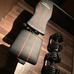 ★インクラインベンチ&可動式ダンベル（２個）セット★¥10000★