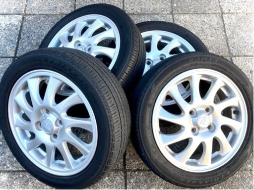 ◇Z31「15インチ」4本セット 純正アルミホイール&夏タイヤ 165/55R15