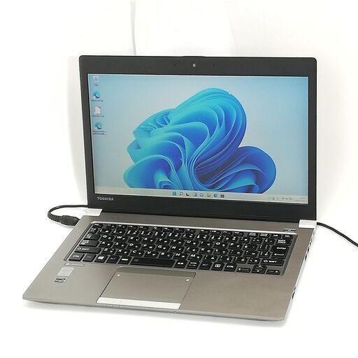 保証付 高速SSD Wi-Fi有 13.3型 ノートパソコン 東芝 R63/Y 中古美品 第5世代 Core i5 4GB 無線 Bluetooth カメラ Windows11 Office