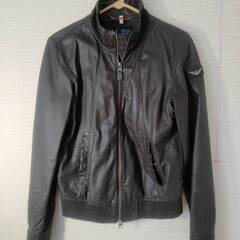 アルマーニジーンズ　ピッグスキンレザー　アウター　ブルゾン　革ジャン　レザージャケット　ライダースジャケット　直接取引歓迎　取り置き無料 愛知県岡崎市から