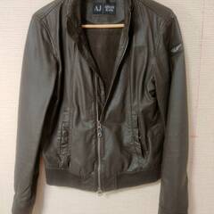 アルマーニジーンズ　ピッグスキンレザー　アウター　ブルゾン　革ジャン　レザージャケット　ライダースジャケット　直接取引歓迎　取り置き無料 愛知県岡崎市から