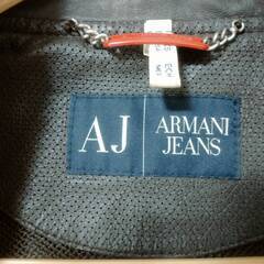 アルマーニジーンズ　ピッグスキンレザー　アウター　ブルゾン　革ジャン　レザージャケット　ライダースジャケット　直接取引歓迎　取り置き無料 愛知県岡崎市から