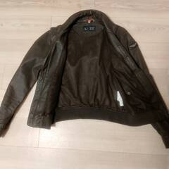 アルマーニジーンズ　ピッグスキンレザー　アウター　ブルゾン　革ジャン　レザージャケット　ライダースジャケット　直接取引歓迎　取り置き無料 愛知県岡崎市から