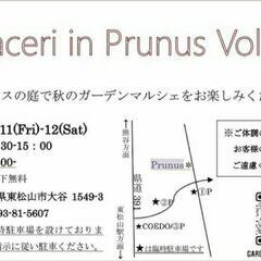 Piaceri in Prunus Vol.16 出店します♬ - 東松山市