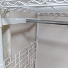 値下げ　頑丈ハンガーラック 120タイプ（幅122cm）白