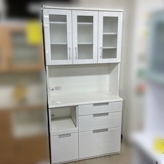 キッチンボード 幅100 ニトリ　ダリア DAHLIA-100KB-WH 食器棚 J1786 良品 NITORI ニトリ ダリア DAHLIA-100KB-WH 食器棚