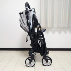 【美品】ピジョン ベビーカー ランフィ リノン グレー ドット 水玉