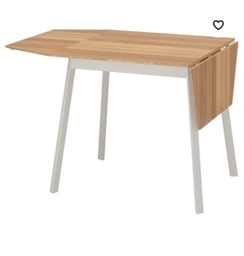 IKEA ドロップリーフテーブル　椅子2脚　セット