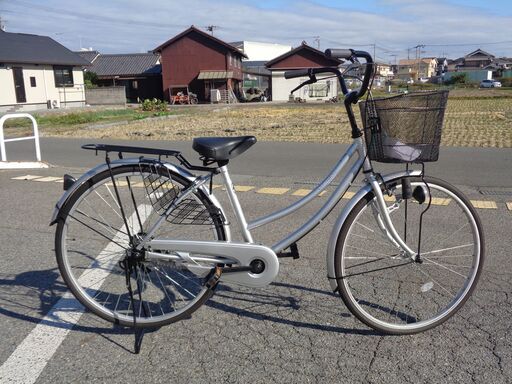 SOUTHERNPORT 26インチ シングル 軽快車 シルバー(156)