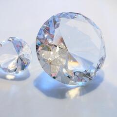 ガラスのダイヤモンド 置物