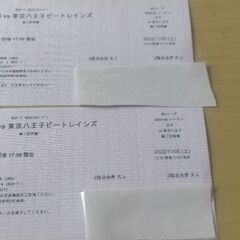 【Bリーグチケット】11/5立川ダイスvs八王子ビートレインズ