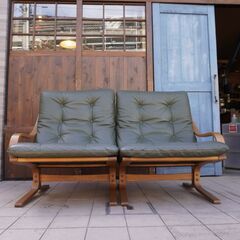 FUJI FURNITURE(冨士ファニチア)のAgio(アージオ) 本革 2Pソファー。曲木フレームから生み出される柔らかくしなやかな座り心地のセパレート型レザー2人掛けソファ。軽量で持ち運びも楽々CJ412