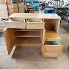 販売価格見直し済！【愛品倶楽部柏店】　ウニコ　ＳＵＬＡ　キッチンカウンター　オープン　Ｗ１１９０