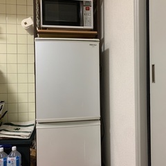 【セット】SHARP冷蔵庫・レンジ台