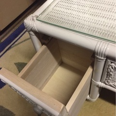 ホワイトラタン ドレッサー アンティーク ドレッサーアンティーク木製 ホワイト