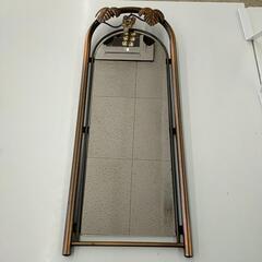 アンティーク調　銅製　鏡　※11280