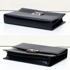 Salvatore Ferragamo クラッチバッグ AU-24-0558 セカンドバッグ NERO CALF カーフ 子牛革 鍵2本 箱付き サルバトーレ フェラガモ 札幌市 清田区 平岡 Salvatore Ferragamo クラッチバッグ AU-24-0558 セカンドバッグ NERO