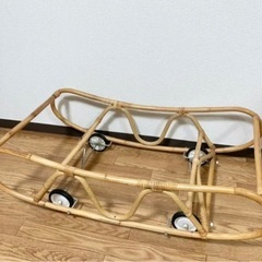 ラタン　ゆりかご　籐　ベビーベッド　ヴィンテージ