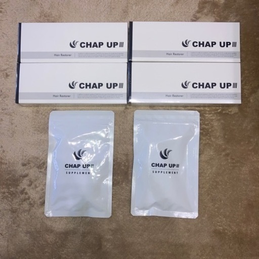 【新品】CHAP UP チャップアップ 育毛剤×8、育毛サプリ×4