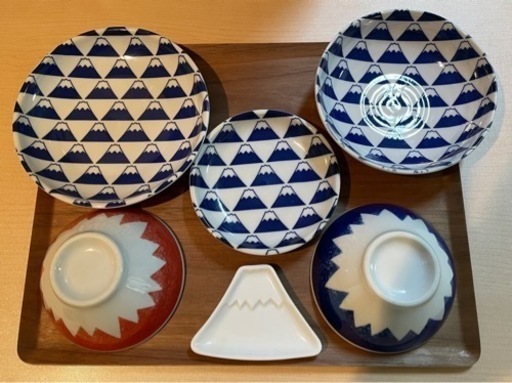 富士山の食器　各20セット