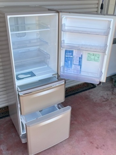 MITSUBISHI三菱/3Dr冷蔵庫/335L/3ドア冷凍冷蔵庫/MR-C34Z-P1/2016年製