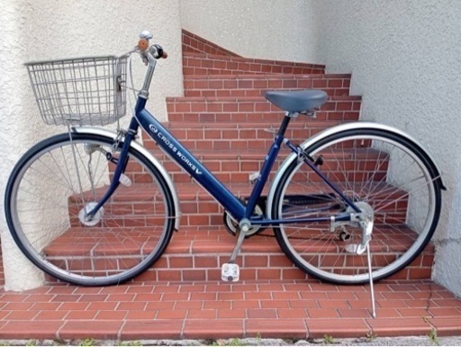 自転車中古 CROSS WORKS V 上尾工業 外装6段変速 オートライト