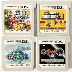 3DSソフト■ 4本セット スマブラ マリオ ポケモンスクランブ...