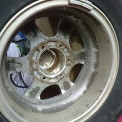 225/80R15 Weds Adventurer Bridgestone 4本 5分山
