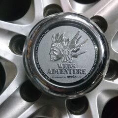 225/80R15 Weds Adventurer Bridgestone 4本 5分山