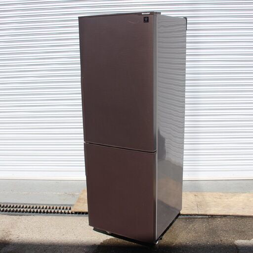 T468) シャープ 2ドア 271L 2018年製 SJ-PD27D-T プラズマクラスター 右開き ノンフロン冷凍冷蔵庫 たっぷり野菜ケース SHARP 冷蔵庫